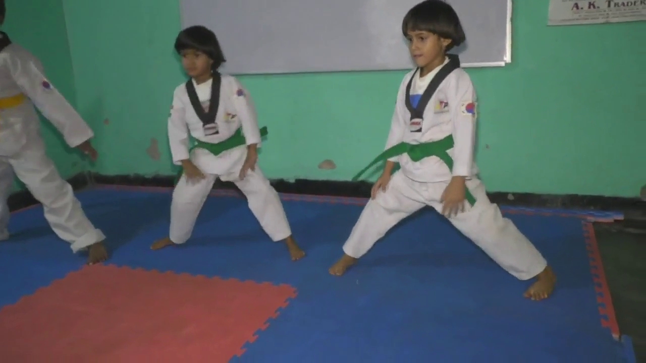 twin sisters rocking in Taekwondo of Giridih