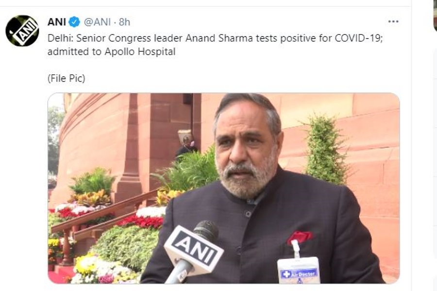 Senior Congress leader Anand Sharma found Corona positive