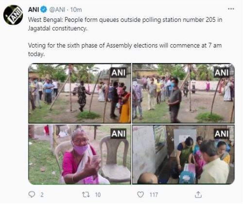 west bengal assembly election 2021: 6th phase polling today