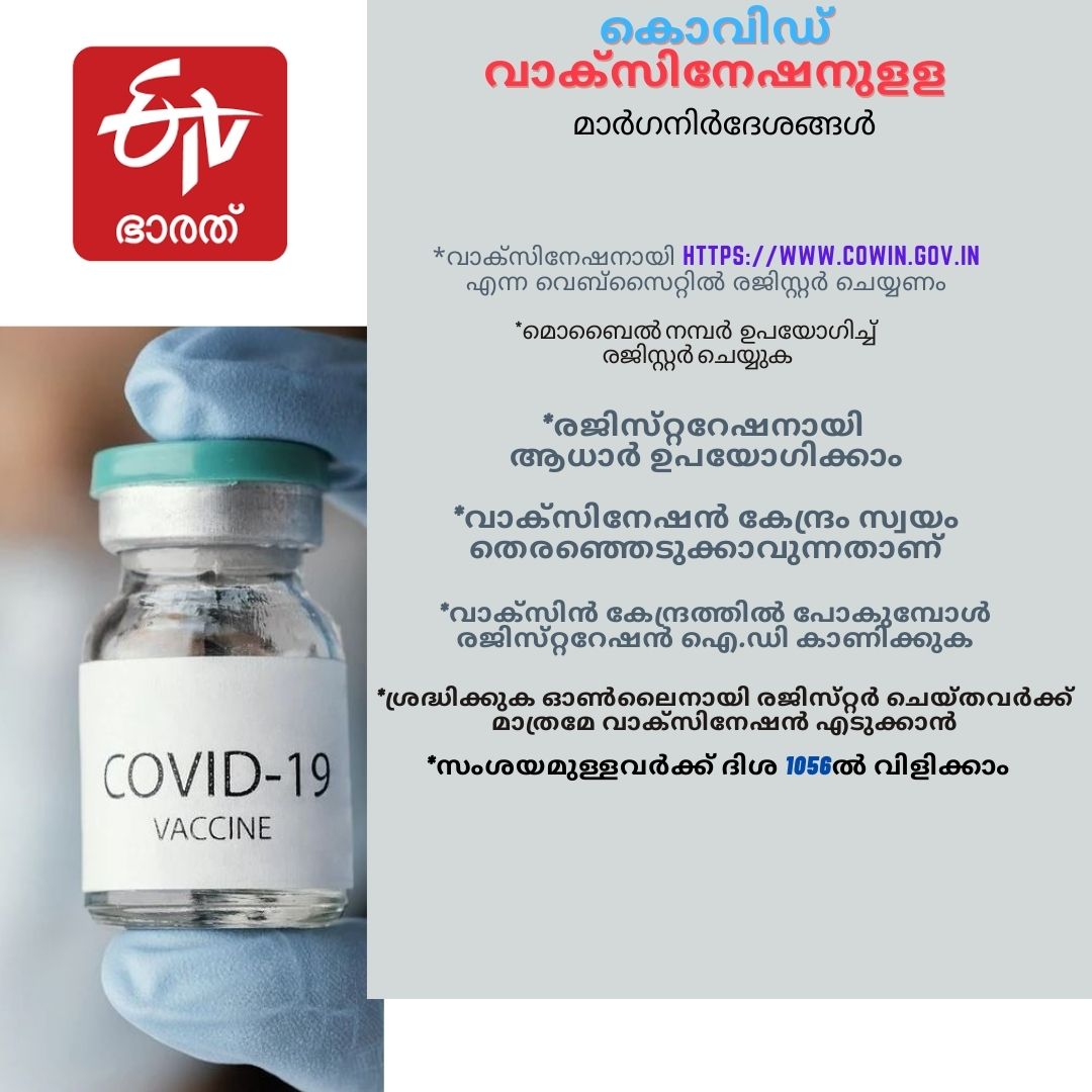 online vaccination registration process  രജിസ്‌ട്രേഷന്‍ പൂര്‍ണമായും ഓണ്‍ലൈനാക്കി  സംസ്ഥാനത്തെ കൊവിഡ് വാക്‌സിനേഷൻ  www.cowin.gov.in  cowin