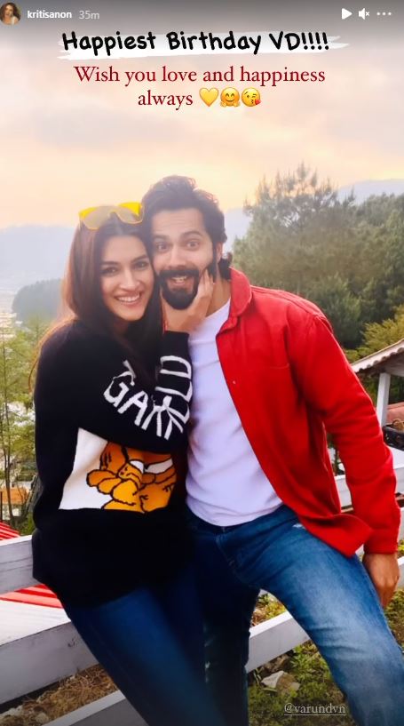 Kriti Sanon wishes Varun Dhawan on birthday