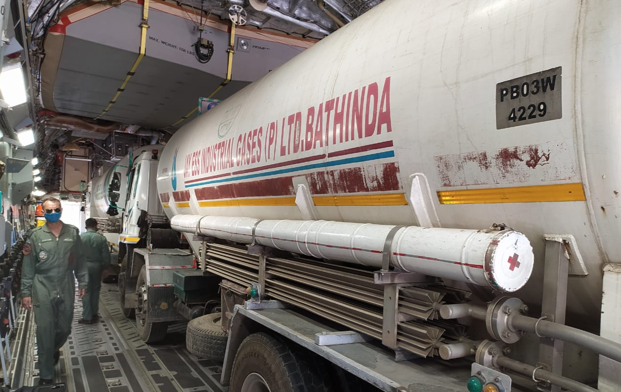 IAF cargo plane in jodhpur airbase