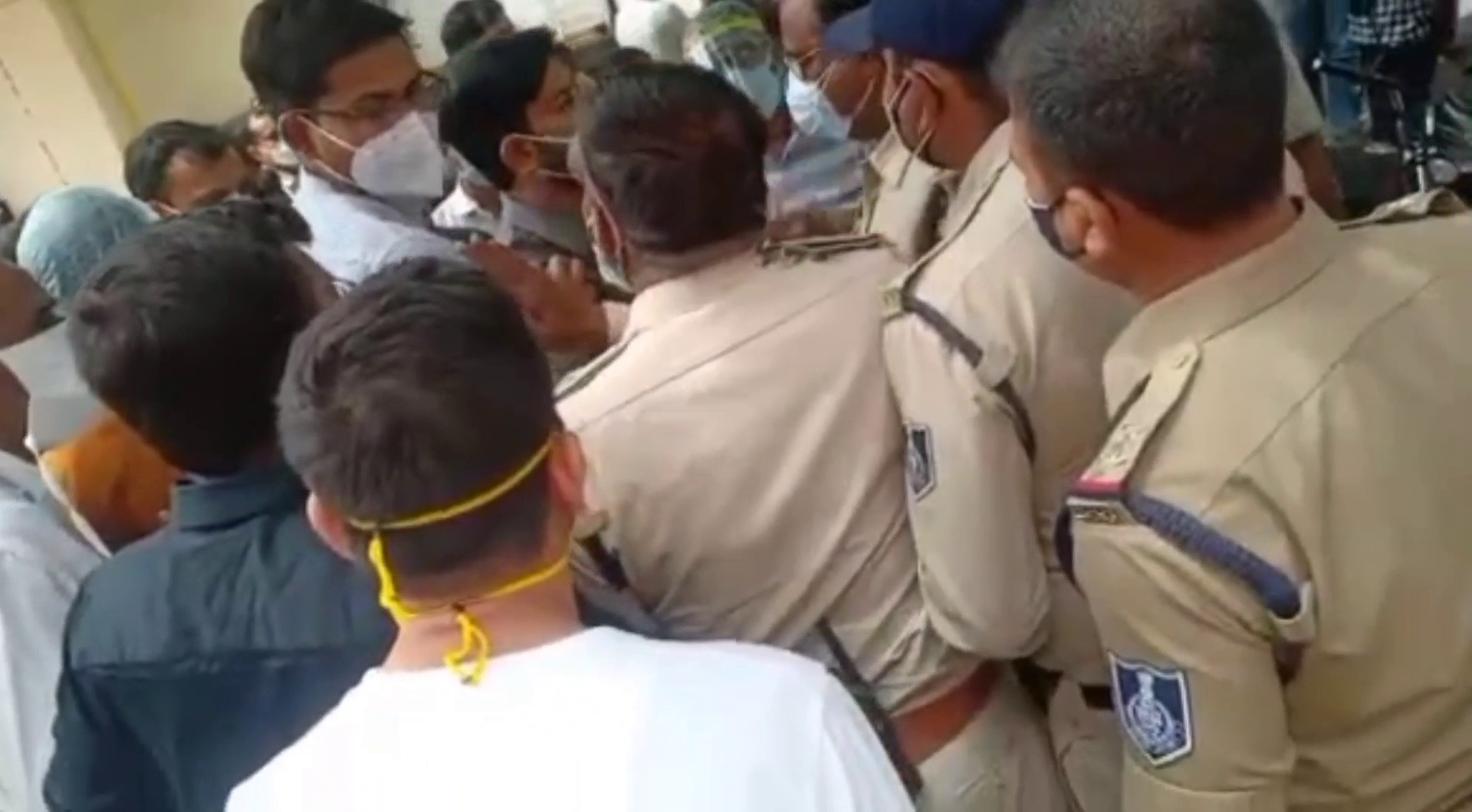 Doctors and policemen clash with each other