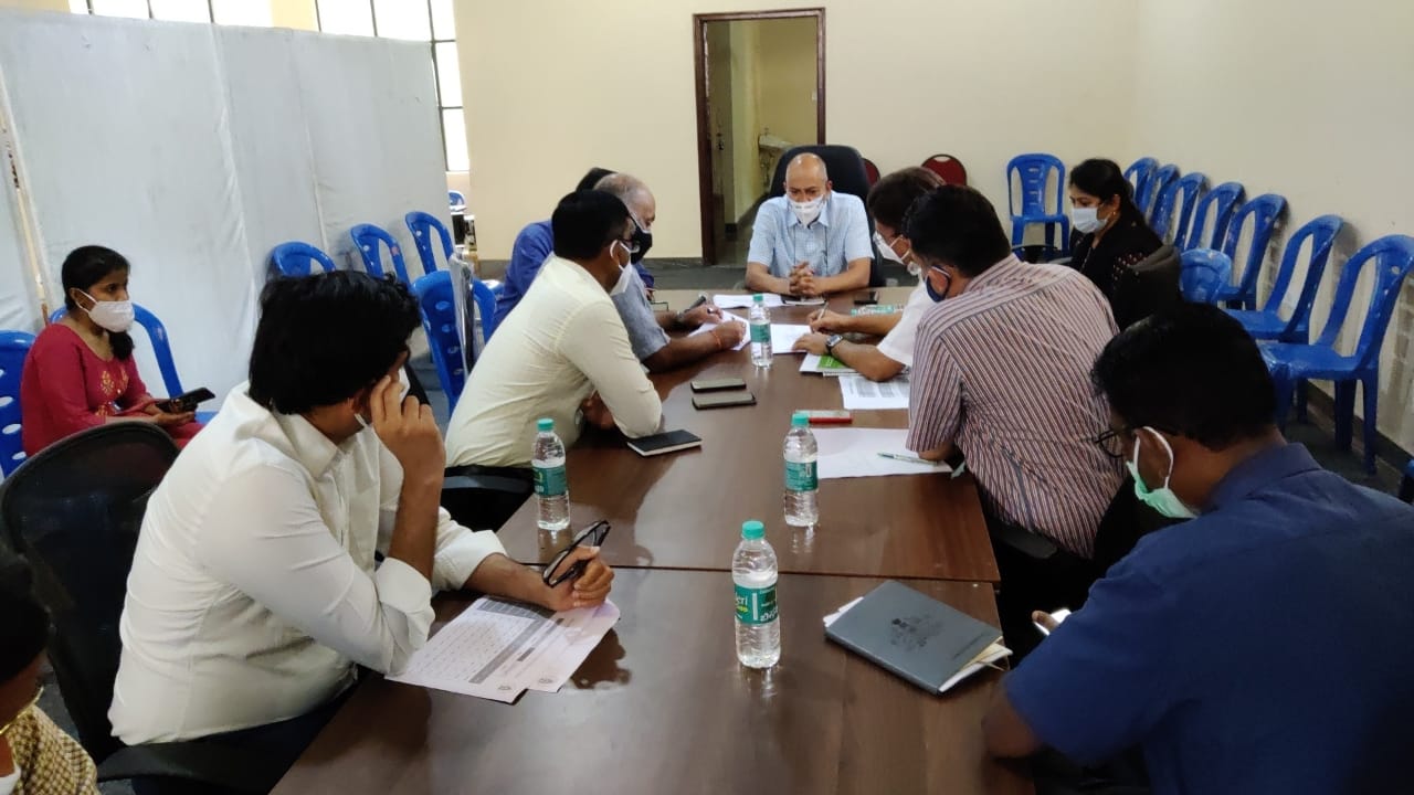 BBMP Chief secretary visited covid-19 war room in Bangalore