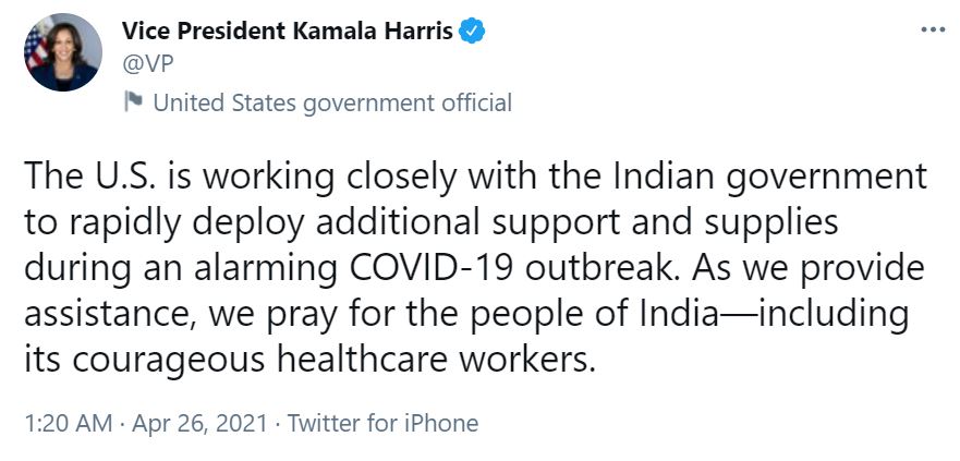 kamala harris tweet