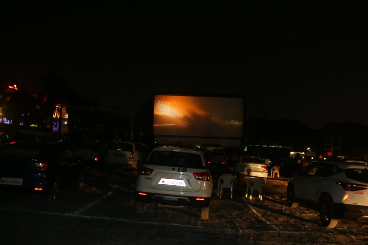 vaccination at drive in cinema