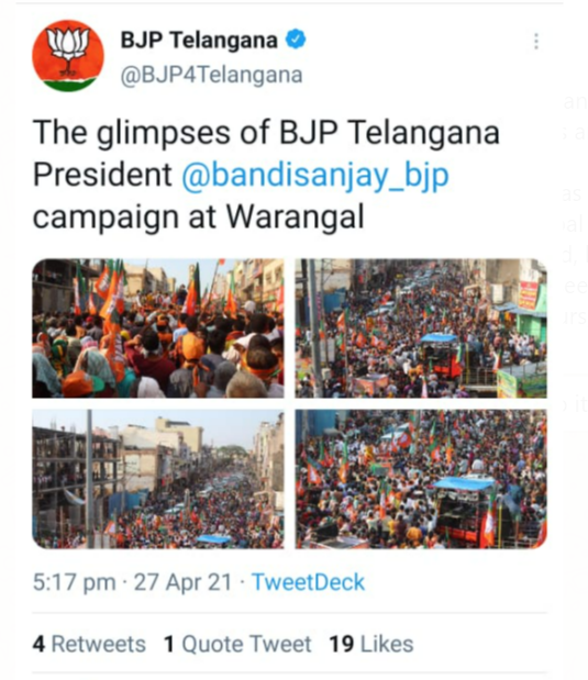 BJP Tweet