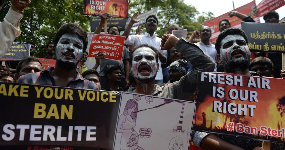 Anti-Sterlite protesters