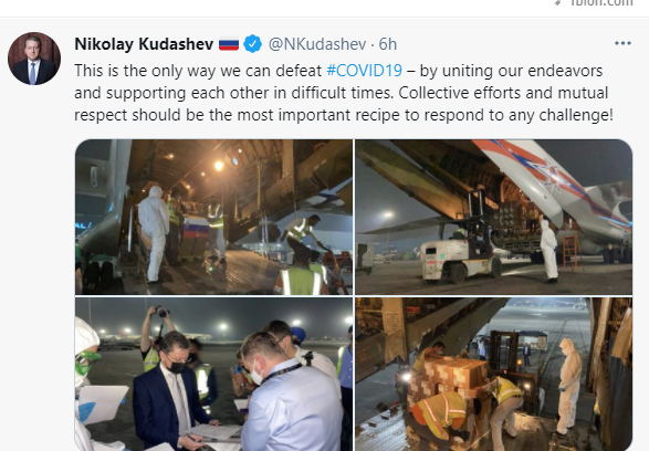 Russian ambassador to India Nikolay Kudashev tweets about Russian aircrafts