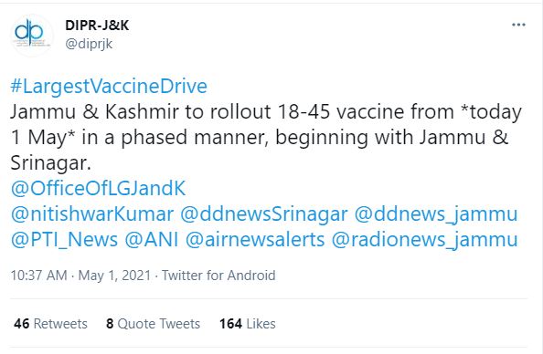 J-K rolls out third phase of COVID vaccination drive in phased manner