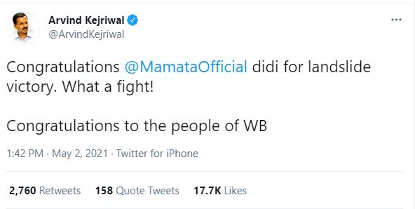 Kejriwal Tweets