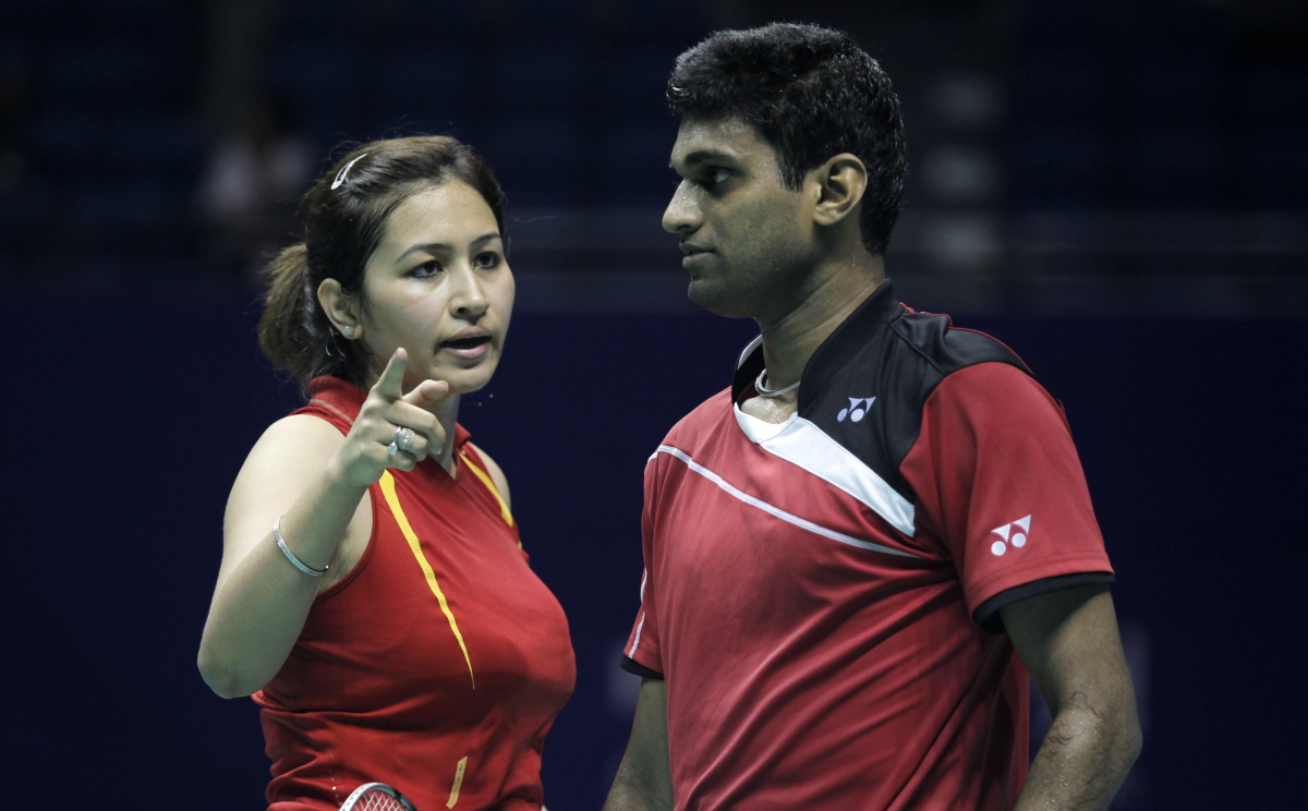 Former World No. 6 mixed doubles pairing of Jwala Gutta and V Diju.