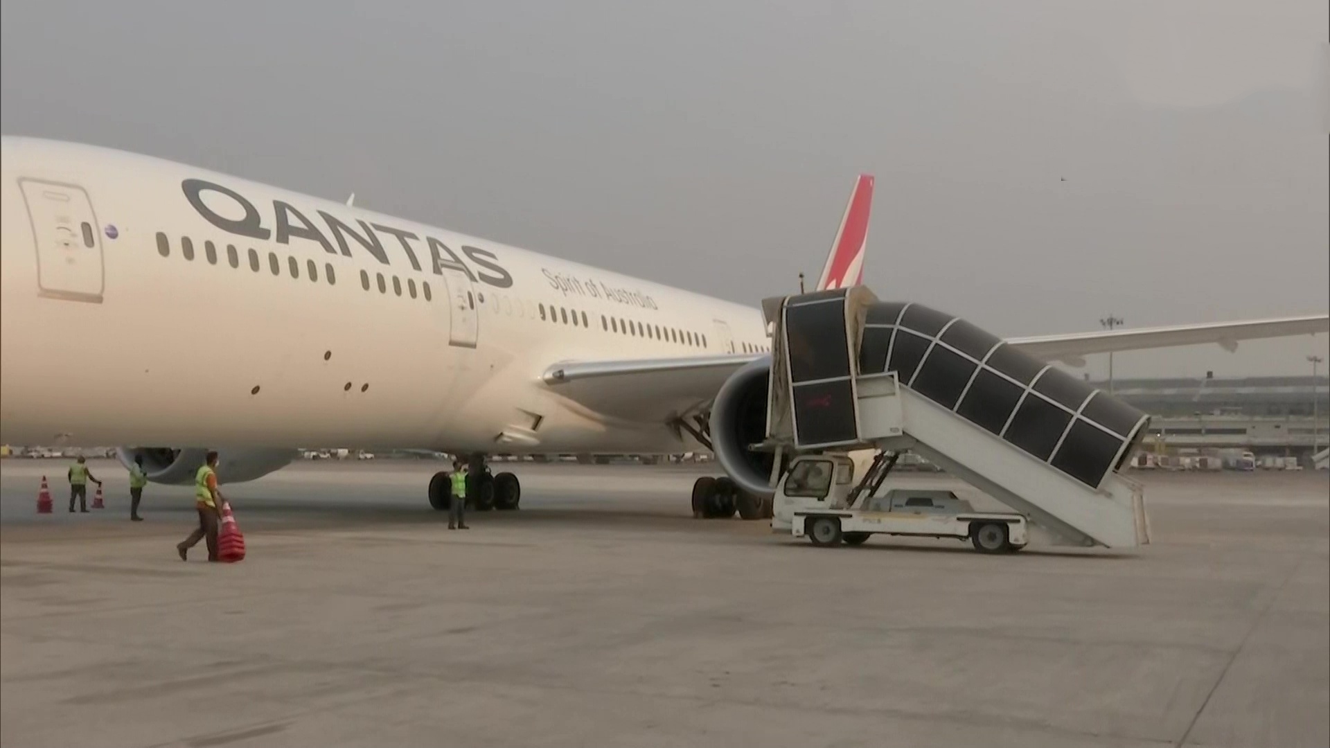 medical supplies from plane