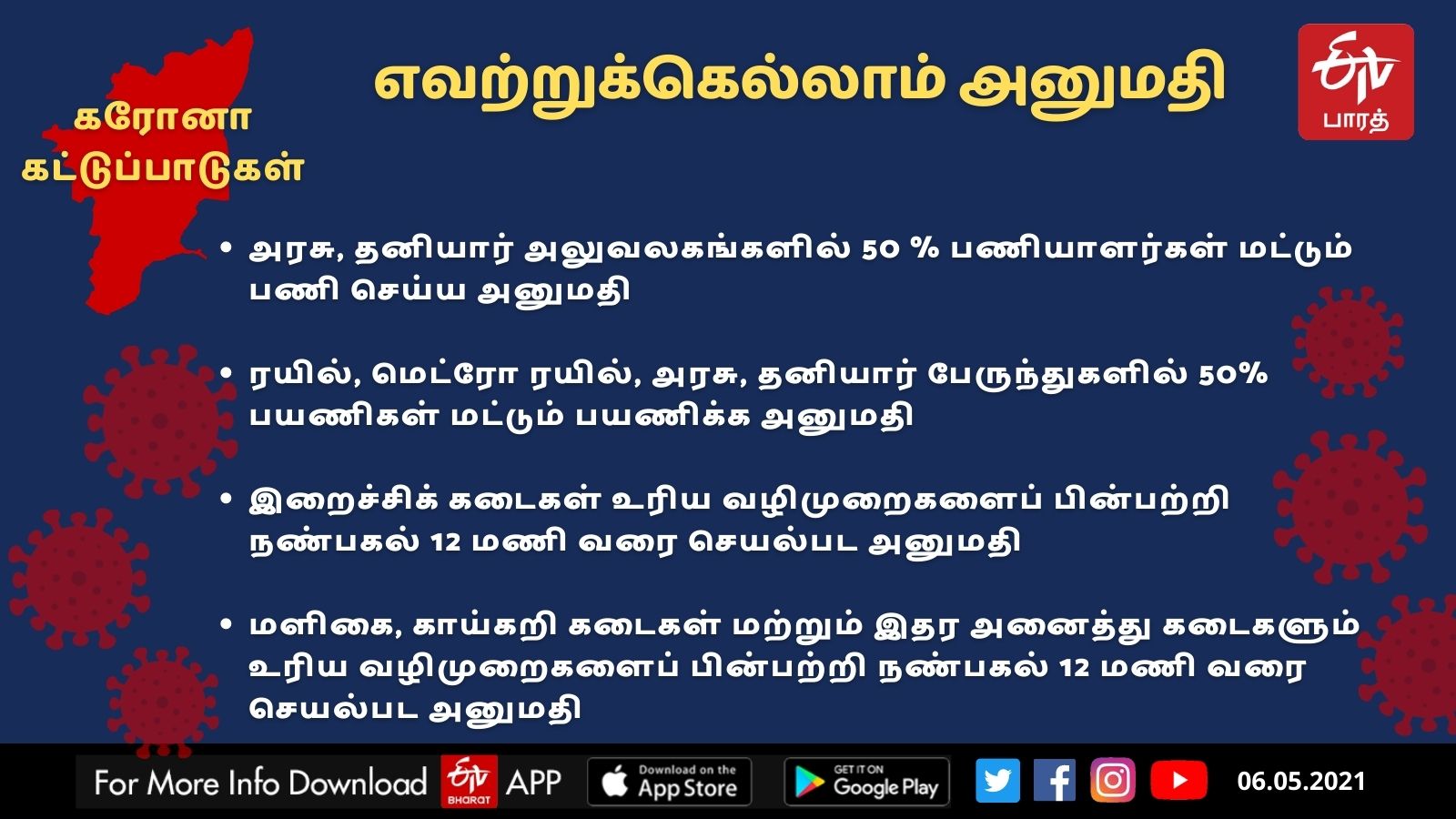 இன்று முதல் புதிய கட்டுப்பாடுகள்!