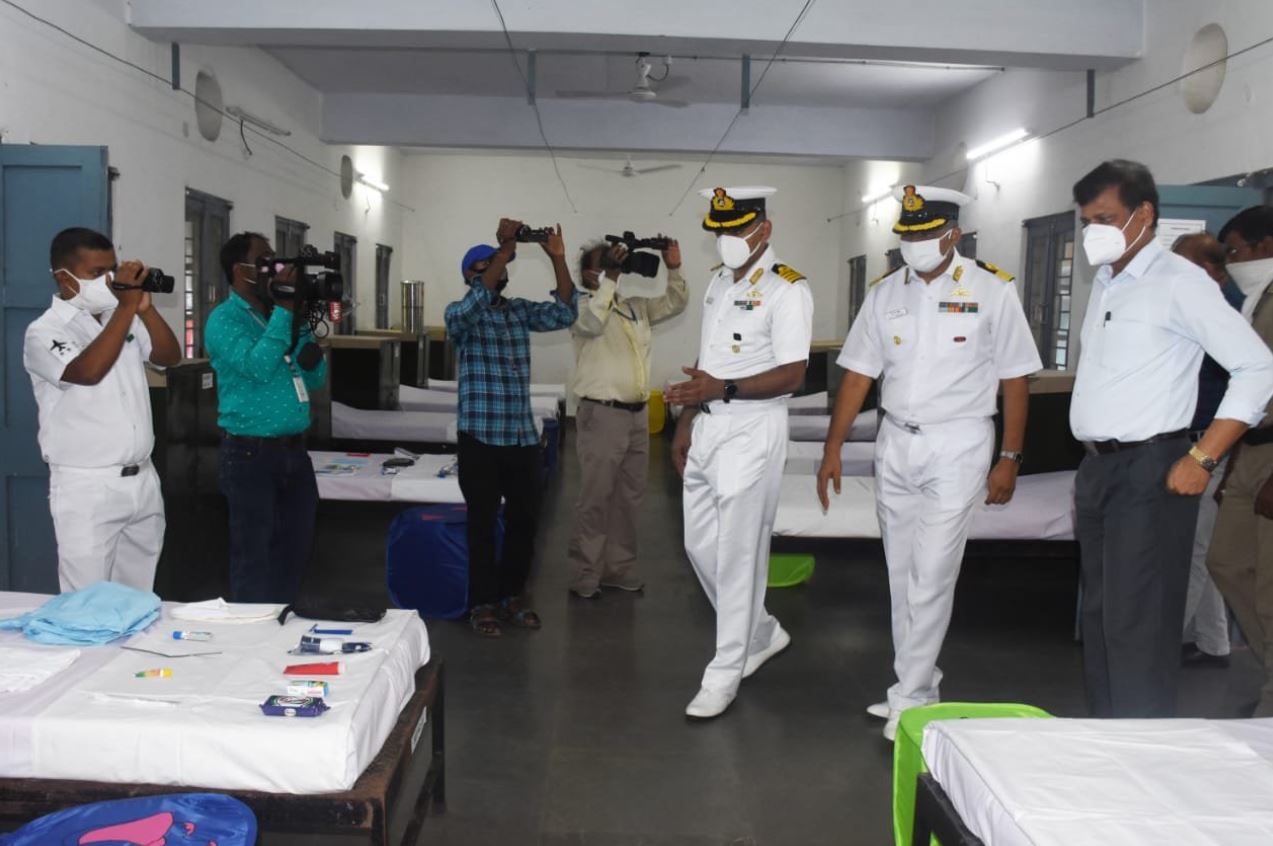 150-bed Covid Care Centre established by Indian Navy at Khurda