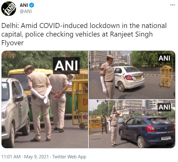 Police investigating vehicles on Ranjit Singh flyover