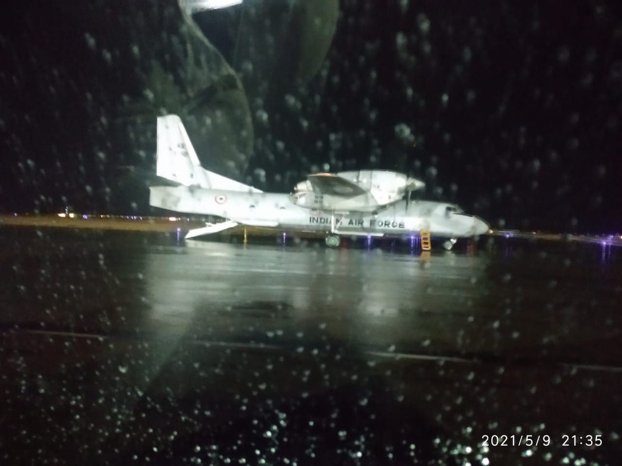 Indian Air Force AN32 aircraft at Raipur Airport