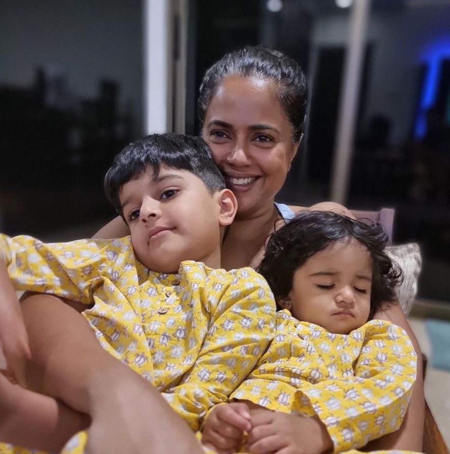 sameera reddy children