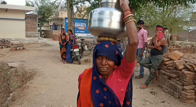 villagers struggling for water