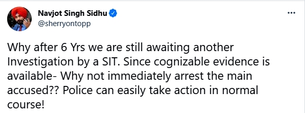 Navjot Singh Sidhu's Tweet