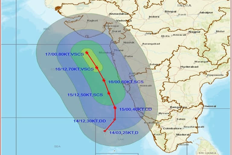 केरल के तट से आज टकरायेगा चक्रवात तौक्ताई