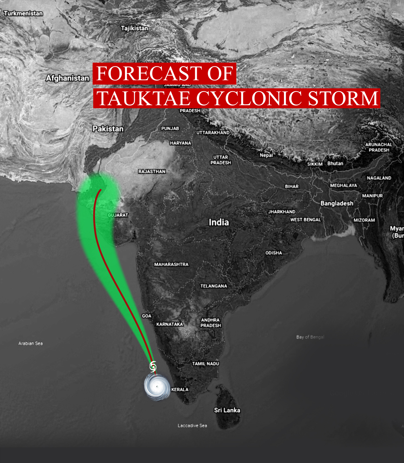 Cyclone Tauktae: 175 KM ਦੀ ਰਫਤਾਰ ਨਾਲ ਆ ਰਿਹਾ ਤੂਫ਼ਾਨ