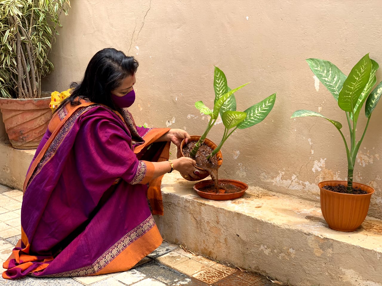 Mayor Vijayalakshmi participating in the National Dengue Day