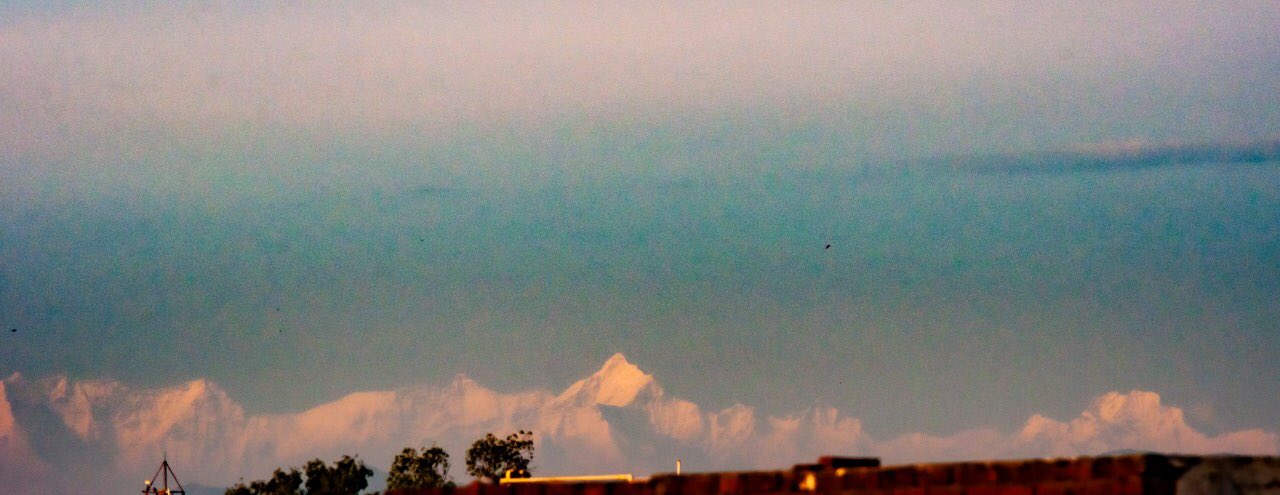 Peaks of Himalayas visible from from Saharanpur