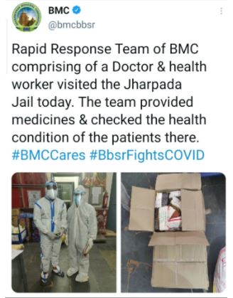 BMC rapid response team in Jharpada jail