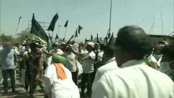 farmers protest, black day