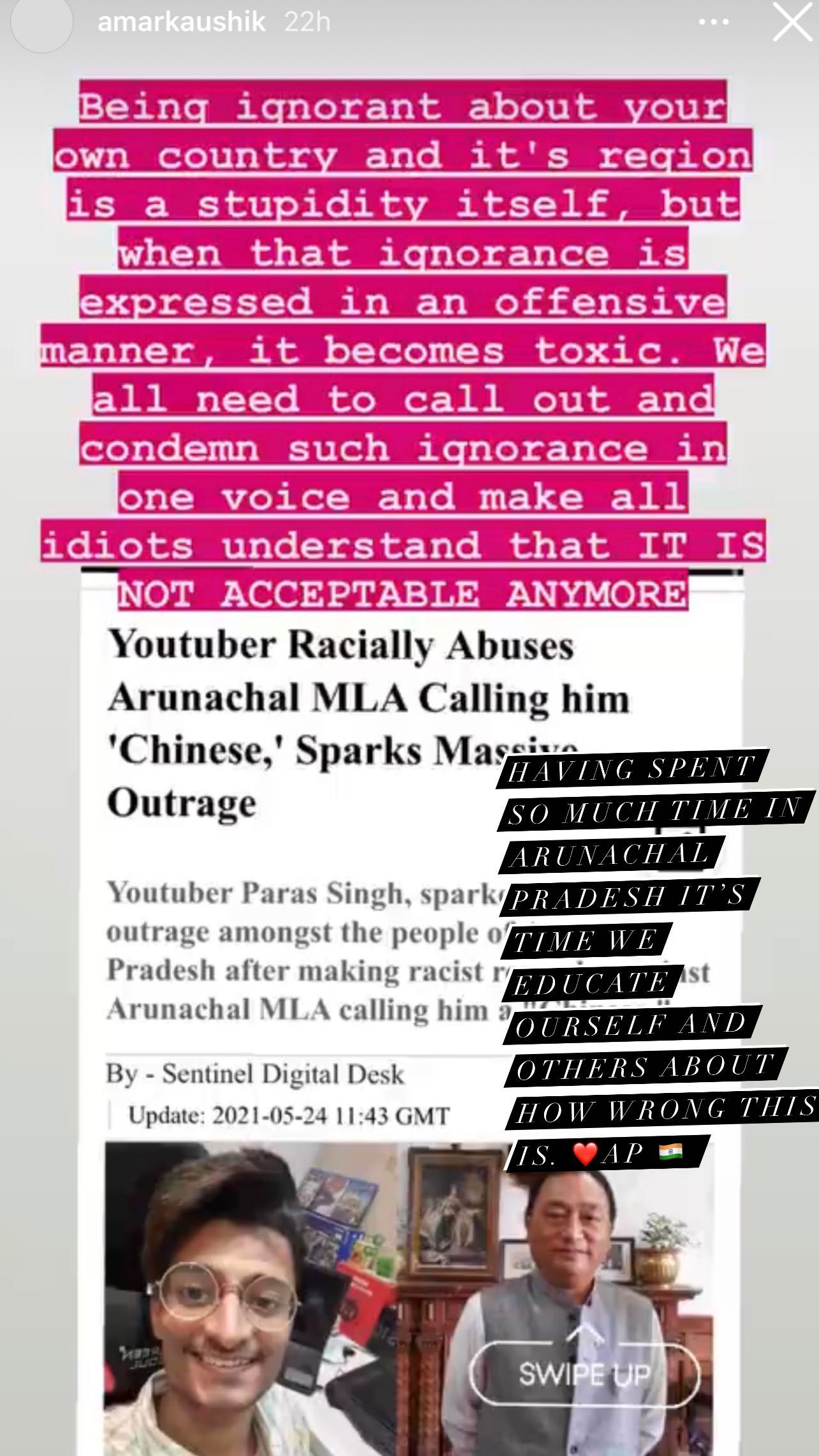 Bollywood celebs slam YouTuber for racial remarks on Arunachal MLA