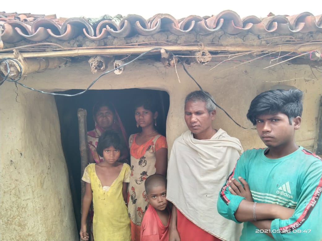 Family on the brink of hunger