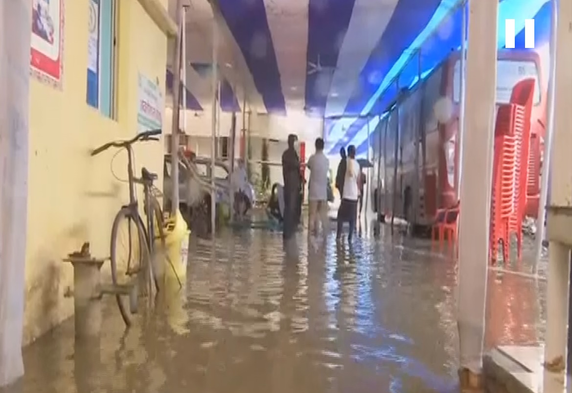 water logging in government hospital