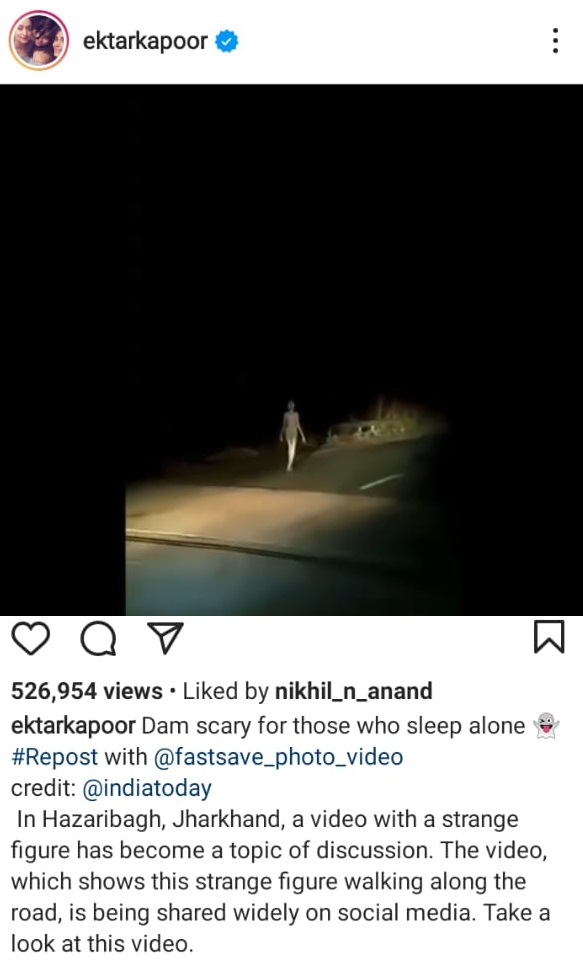 Ekta Kapoor shares Hazaribagh's viral video on social media