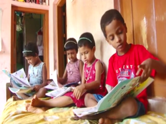 quadruplets join school