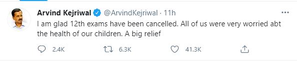 tweet of kejriwal