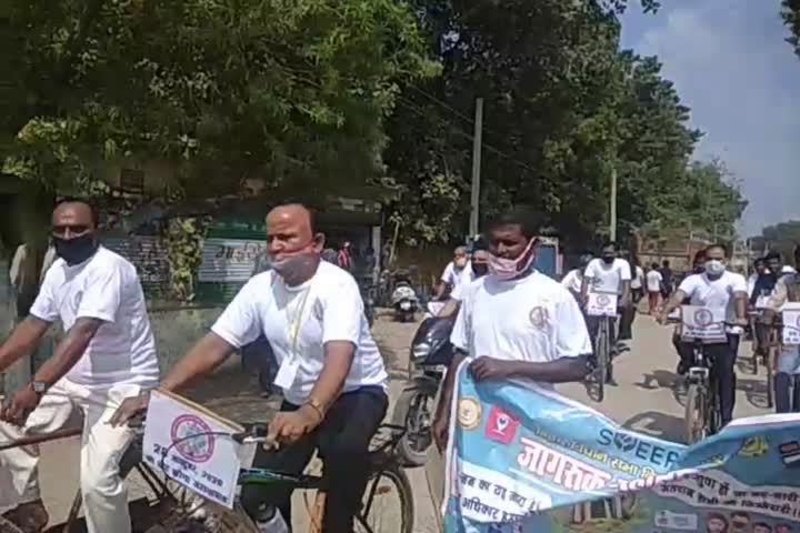 cycle rally organized for voter awareness
