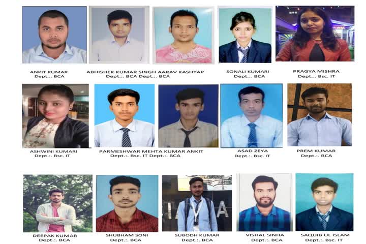 Campus selection of Marwari College students at TCS in ranchi