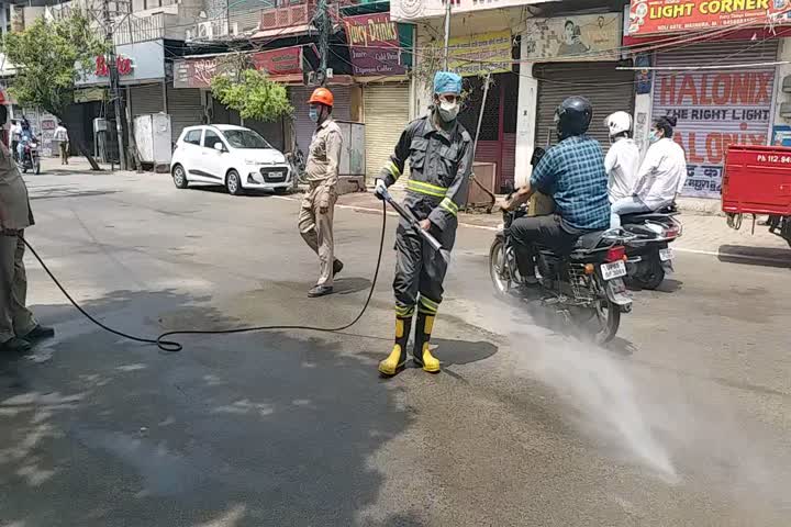 sanitization work in mathura