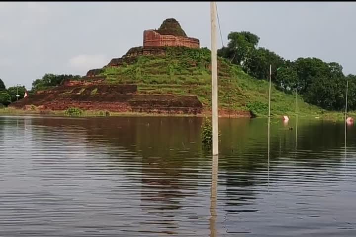 The demolition of the world famous Buddhist stupa collapsed