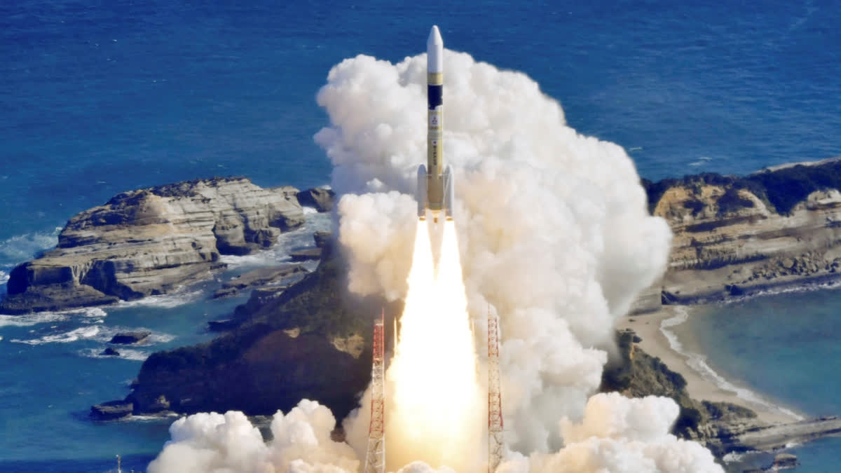 The H2A rocket, launched by Mitsubishi Heavy Industries Ltd., lifted off from the Tanegashima Space Center in southwestern Japan, to watch movements at military sites in North Korea and improve natural disaster response.