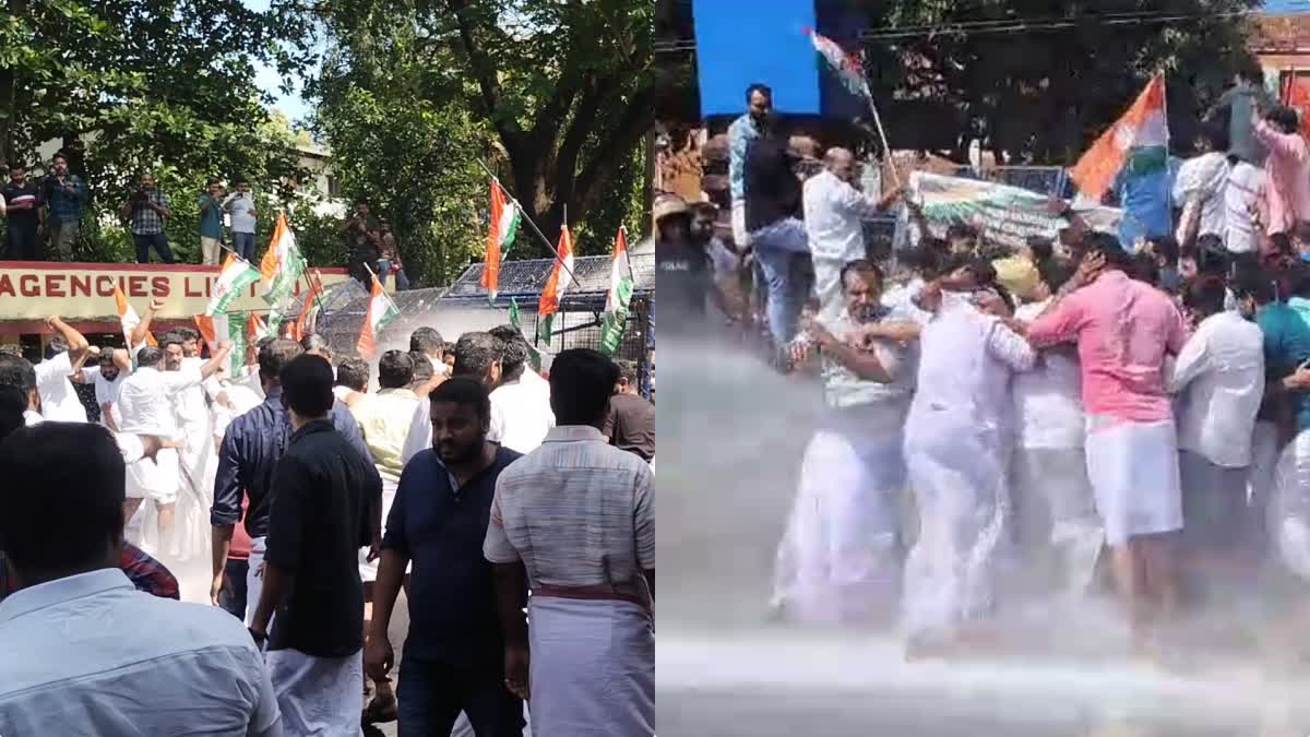 Youth Congress March  Rahul Mamkootathil Arrest  യൂത്ത് കോണ്‍ഗ്രസ് മാര്‍ച്ച്  പ്രതിഷേധത്തില്‍ സംഘര്‍ഷം