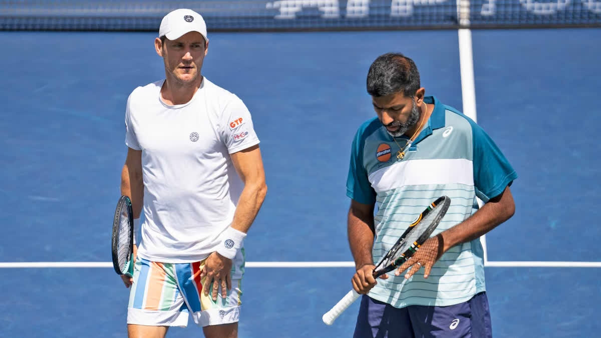 The duo of Rohan Bopanna and Matthew Ebden won in two straight sets with a scoreline of 6-4, 6-4.