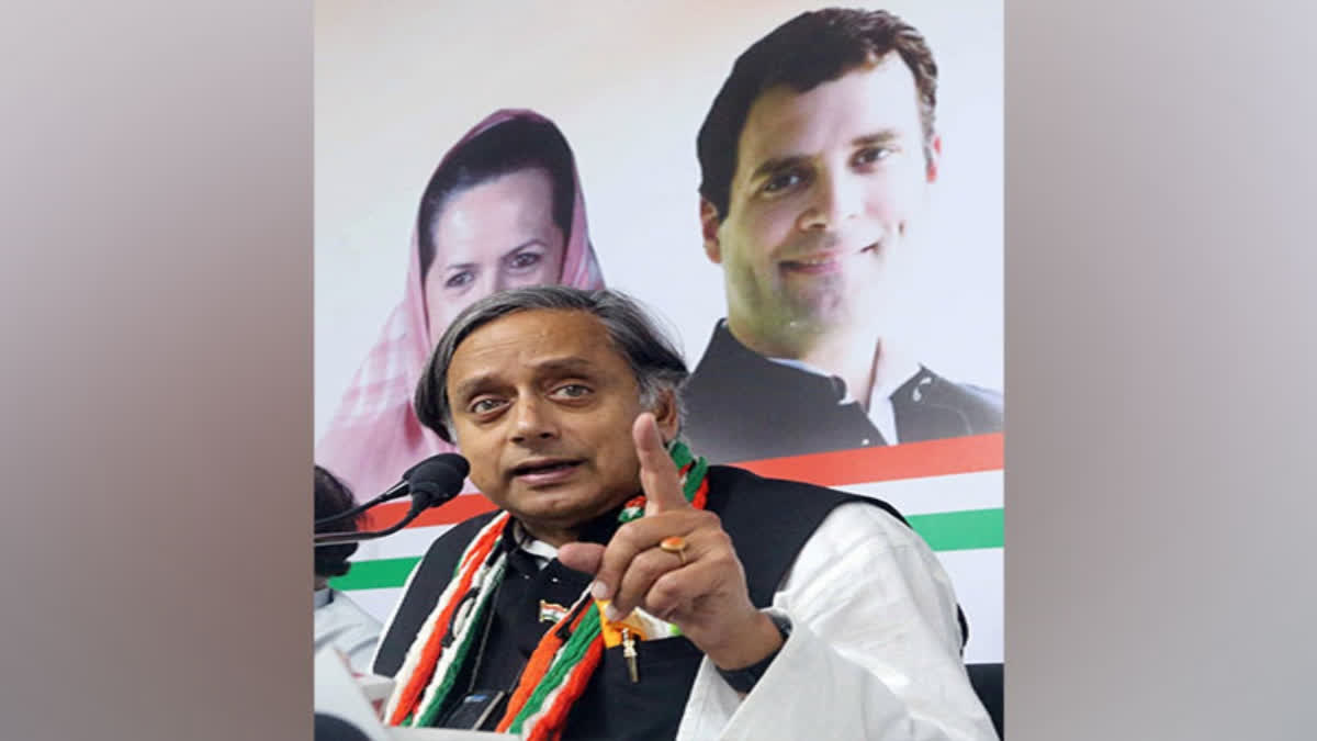 Shahsi Tharoor as a rebuttal highlighted a s speech made by Sonia Gandhi stating India being shaped by