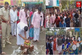 பாரம்பரியத்தை பறை சாற்றும் பறையாட்டத்துடன் கல்லூரியில் களைக்கட்டிய பொங்கல் கொண்டாட்டம்