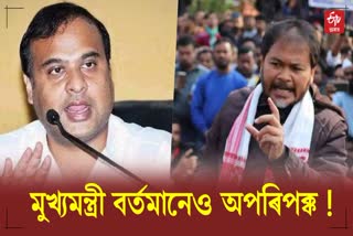 akhil gogoi SLAMS CM OVER HIREN GOHAIN COMMENT