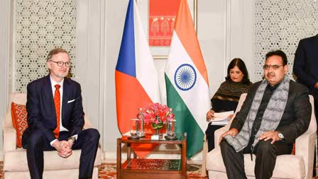 Rajasthan CM Bhajan Lal Sharma holds meeting with Czech Republic PM in Jaipur