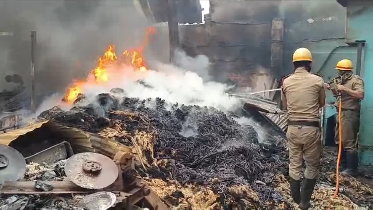 fire at rope factory