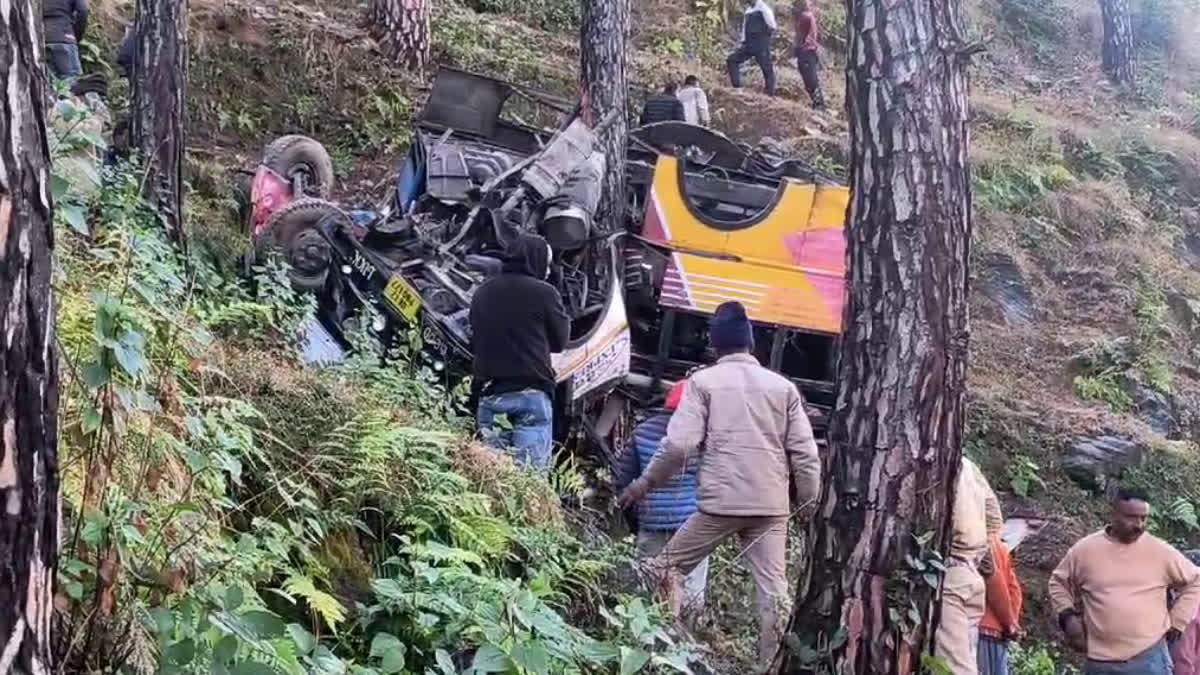 BUS ACCIDENT IN PAURI