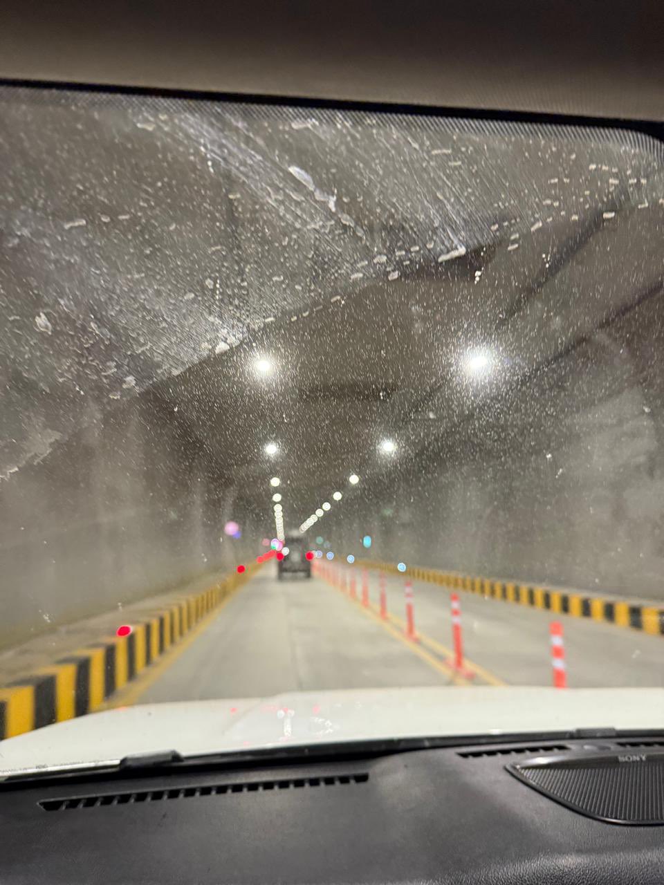 A view of the inside of Z-Morh tunnel in Ganderbal, Kashmir. PM Modi will inaugurate the tunnel on Monday